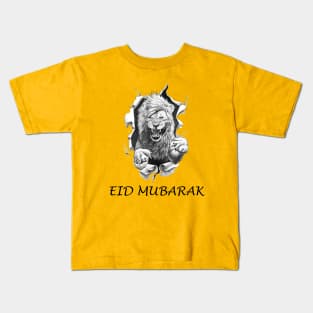 Lion \ Eid mubarak Kids T-Shirt